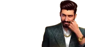 Промо-изображение бесплатных вращений в Онлайн-казино Vavada, где элегантный мужчина в зелёном костюме приглашает игроков воспользоваться бонусами.